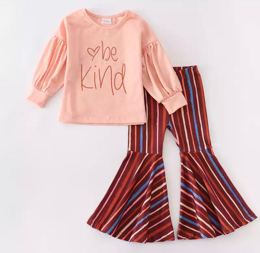 Be Kind Stripe Pants Set
