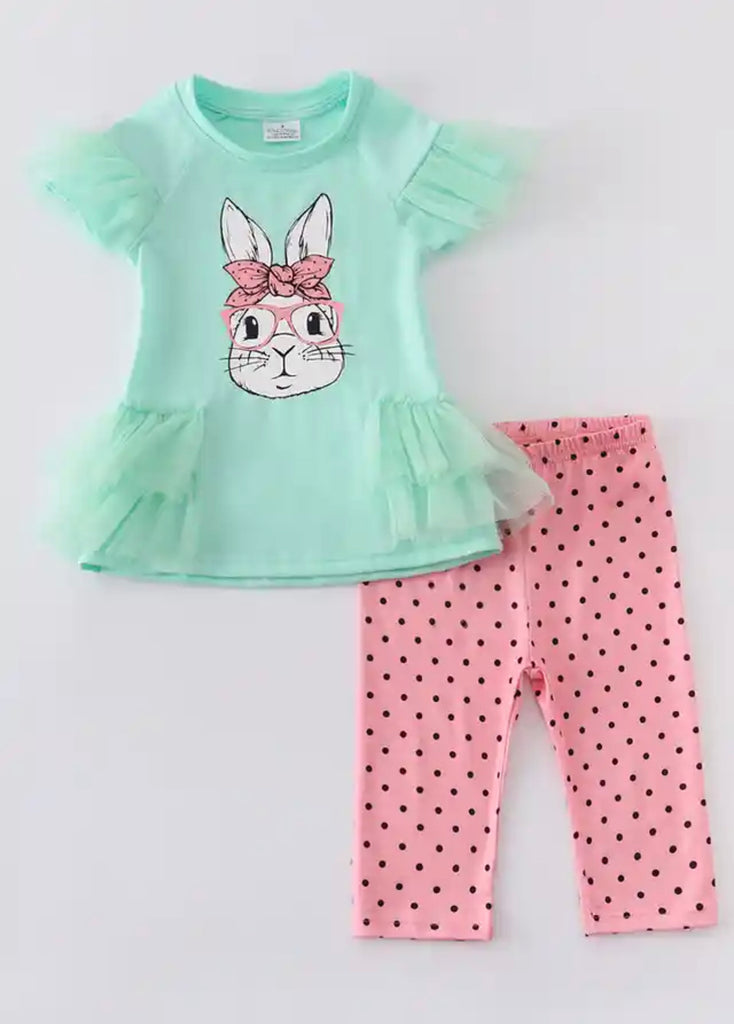 Bunny Glasses Capri Set