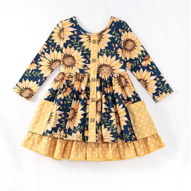 Sunflower Pocket Layer Dress
