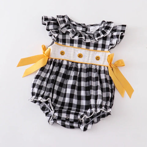 Smocked Happy Daisy Infant Romper