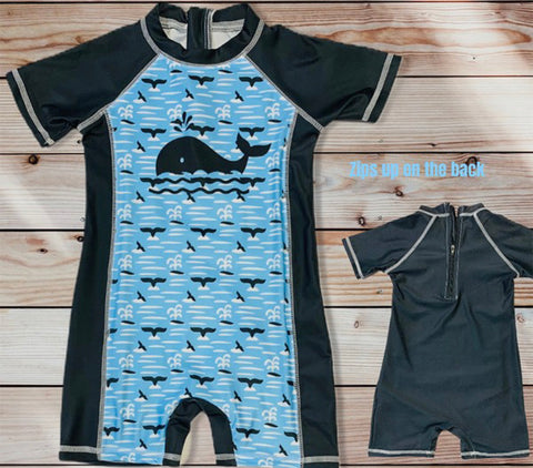 Infant Whale Rashguard Swimsuit