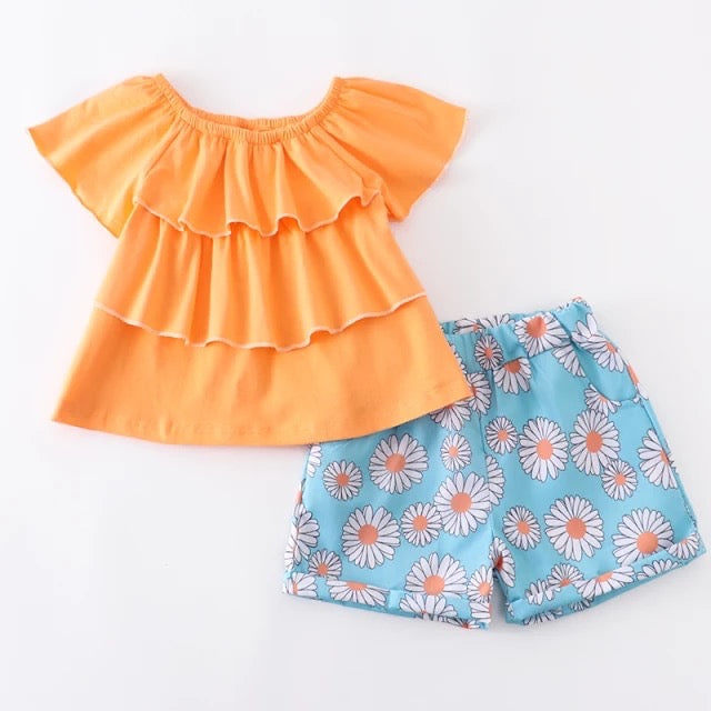 Orange Crush Shorts Sets